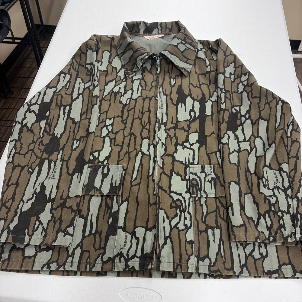 Vintage Clarkfield Camo Jacket Mens Size Large Predator Style Treebark USA